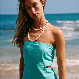 Free People Ciao Linen Dress - size small